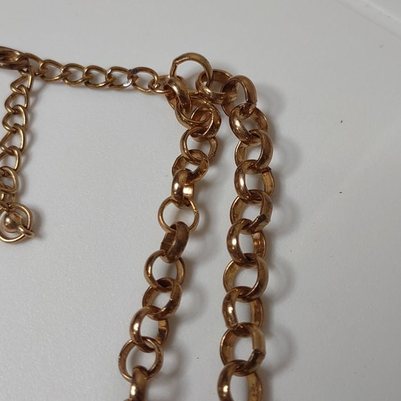 Very Colorful Metal Plastic And String Necklace Adjustable 17.5 To 19.5 Inches - Picture 3 of 14